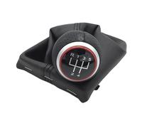 CAVINBDZ Pommeau Levier Vitesse Soufflet De Levier Vitesses Pour A4 S4 B8 8K A5 8T Q5 8R Pour S-Line 2007-2015 (R 1 2 3 4 5 Red)