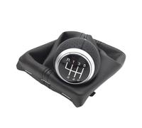 CAVINBDZ Pommeau Levier Vitesse Soufflet De Levier Vitesses Pour A4 S4 B8 8K A5 8T Q5 8R Pour S-Line 2007-2015 (R 1 2 3 4 5 6 Silver)