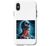 Cavité doublée de Membrane Pharynx derrière Le Nez et la Bouche Coque pour iPhone X/XS