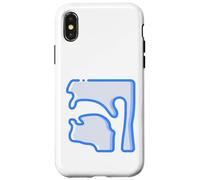 Cavité doublée de Membrane Pharynx derrière Le Nez et la Bouche Coque pour iPhone X/XS