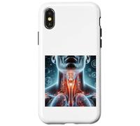 Cavité doublée de Membrane Pharynx derrière Le Nez et la Bouche Coque pour iPhone X/XS