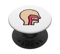 Cavité doublée de Membrane Pharynx derrière Le Nez et la Bouche PopSockets PopGrip Adhésif