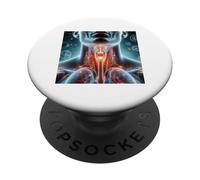 Cavité doublée de Membrane Pharynx derrière Le Nez et la Bouche PopSockets PopGrip Adhésif