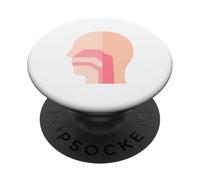 Cavité doublée de Membrane Pharynx derrière Le Nez et la Bouche PopSockets PopGrip Adhésif