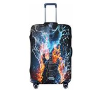 Cavizow Housse de bagage élastique lavable et anti-rayures pour guitare de musique, multicolore, XL (Fits 29-32 in Luggage)