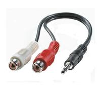 Goobay 50600 câble audio 0,2 m 3,5mm 2 x RCA Noir, Rouge, Blanc