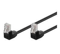 Cavo di rete Patch Angolato 90Â° CCA Cat. 5e Nero UTP 10 m
