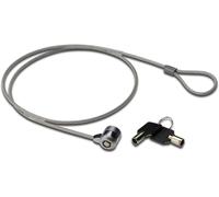 Cavo di Sicurezza in Acciaio con Lucchetto per PC Laptop, 2 Chiavi in Dotazione, Cavo 1.50 m