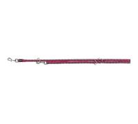 Laisse réglable - L-XL: 2m Ø 18 mm - Fushia et gris
