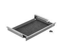 CAVO Tiroir Range Documents Fermant à Clé 500 x 265 x 45 mm gris | pour Caisson pour Bureau