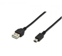 CAVO USB 2.0 A-MINI B M-M NERO (AK300130018S)