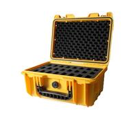 Cavol AC03 Etui à Couteaux pour 24 Couteaux pliants,Etui de Rangement pour Couteaux de Poche IPX7 Waterproof Hard Case Storage Box Organizer, Collection de Couteaux pliants étui Protecteur (jaune-24)