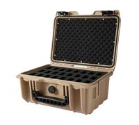 Cavol AC03 Etui à Couteaux pour 24 Couteaux pliants,Etui de Rangement pour Couteaux de Poche Waterproof Hard Case Storage Box Organizer,Collection de Couteaux pliants étui Protecteur (Jaune de Gobi)