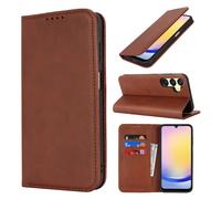 Cavor Coque Compatible avec Samsung Galaxy A25 5G,Flip Portefeuille Étui en Cuir,[3 Porte Carte][Magnétique],Protection Housse Etui Compatible avec Samsung A25 5G - Marron foncé