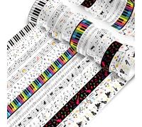 CavspkArt 12 Rouleaux Washi Tape Sets Décoratif Masking Ruban Tape l'Art et l'Artisanat Décoratif Washi Tape pour Scrapbooking DIY Emballage Cadeau