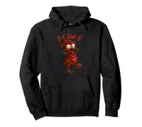 Caw Funny Chicken Citation Humour Coq Meme Crazy Bird Lady Sweat à Capuche