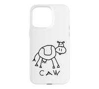 Caw Funny Cow Meme Brainrot Animal Citation Coque pour iPhone 15 Pro Max