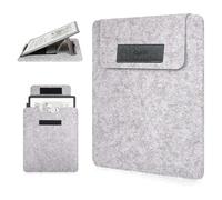 Caweet Étui de protection pour Kindle Scribe 11" - Convient pour Colorsoft 1ère génération et 3ème génération 2025 - Cuir synthétique de qualité supérieure avec support pliable - Gris