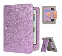 Caweet Étui pour Tolino Shine Color/Shine 5(2024)/Shine 4(2022) et Kobo Clara Colour/BW/2E, Couverture à Support Pliable avec Fente pour Carte, Sangle pour la Main et Auto Sleep/Wake, Violet