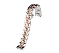 CAWEUER Bracelet de montre Armani AR-1945/AR-1863 AR1648 en acier inoxydable for homme, fermoir déployant, solide(Rose Gold)