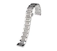 CAWEUER Bracelet de montre Armani AR-1945/AR-1863 AR1648 en acier inoxydable for homme, fermoir déployant, solide(Silver)