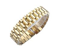 CAWEUER Bracelet de montre compatible avec Rolex DATEJUST DAY-DATE OYSTERPERTUAL DATE, bracelet en acier inoxydable, accessoires 13, 17, 20, 21 mm(Gold,21mm)