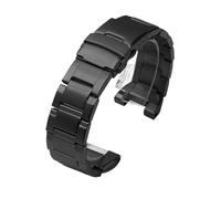 CAWEUER Bracelet de montre en acier inoxydable compatible avec Casio G-Shock G-STEEL GST-W300G S300G 400G B100 S310, bracelet rechange métal for homme outil(Black)
