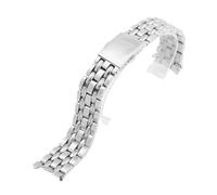 CAWEUER Bracelet de montre en acier inoxydable massif compatible avec Titoni Cosmo 777 787, bracelet métal for homme(Silver,19mm)