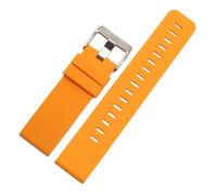 CAWEUER Bracelet de montre en caoutchouc 24 mm compatible avec la série Suunto TRAVERSE et le bracelet de montre Alpha Spartan Sport en silicone compatible avec la Suunto 9 Baro(A-Orange-S)