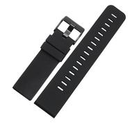 CAWEUER Bracelet de montre en caoutchouc 24 mm compatible avec la série Suunto TRAVERSE et le bracelet de montre Alpha Spartan Sport en silicone compatible avec la Suunto 9 Baro(A-Black-B)