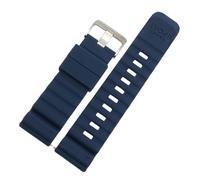 CAWEUER Bracelet de montre en caoutchouc 24 mm compatible avec la série Suunto TRAVERSE et le bracelet de montre Alpha Spartan Sport en silicone compatible avec la Suunto 9 Baro(C-Blue)