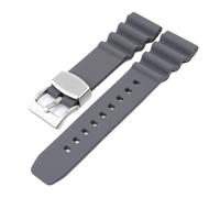 CAWEUER Bracelet de montre en caoutchouc for Seiko, compatible avec Omega Swatch, anneau métallique, bracelet sport plongée, 22 mm, 20(Black Yellow,20mm)