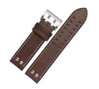 CAWEUER Bracelet de montre en cuir remplacement, kaki, classique, jazz, Seiko, compatible avec Hamilton 20 mm, 22(Multicolor,22mm)