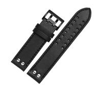 CAWEUER Bracelet de montre en cuir remplacement, kaki, classique, jazz, Seiko, compatible avec Hamilton 20 mm, 22(Brown,22mm)