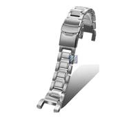 CAWEUER Bracelet de montre en métal modifié for homme, compatible avec les montres Casio G-Shock GW-9500-1/1A4/3, acier inoxydable, accessoires, cadeau(Silver strap)