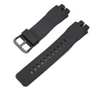 CAWEUER Bracelet de montre en résine compatible avec Casio PRO TERK PRW-3000 PRW-3100 PRW6000 PRW-6100 PRG-300, accessoire outil(Black-black clasp)