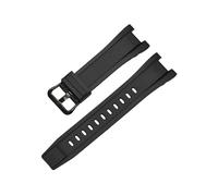 CAWEUER Bracelet de montre en silicone compatible avec Casio G-Shock GST-W120L S130L S310 B100 GST-W100G, bracelet caoutchouc for homme, série GST 26 x 14 mm(Black black)