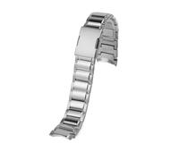 CAWEUER Bracelet de montre for homme, compatible avec les modèles Casio EQB-500/EQB-501/EQB-800 et EQB-800BL, solide, incurvé, 22 mm, accessoires(Silver)