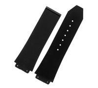 CAWEUER Bracelet de rechange étanche en caoutchouc noir for montre BIG BANG, compatible avec les montres for hommes et femmes, outils, 25 x 19 mm(Type A)