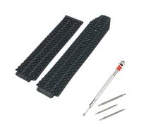 CAWEUER Bracelet de rechange étanche en caoutchouc noir for montre BIG BANG, compatible avec les montres for hommes et femmes, outils, 25 x 19 mm(Type B with tool)