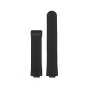 CAWEUER Bracelet en silicone souple et étanche compatible avec la série EFR-S108D de Casio EDIFICE, bracelet montre for homme à boucle magnétique modifiée(Black-black)