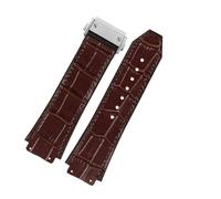 CAWEUER Compatible avec bracelet Big Bang en acier boucle outil gratuit pour homme neuf en cuir de vache véritable caoutchouc 26 x 19 mm marron noir, 26X19mm rose gold, Acétate, Pas de gemme