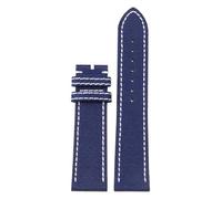CAWEUER Compatible avec la montre B-Reitling Canvas chaîne en nylon Avengers Super Ocean de 22 mm(Blue - no buckle,24mm)