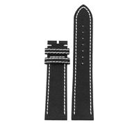 CAWEUER Compatible avec la montre B-Reitling Canvas chaîne en nylon Avengers Super Ocean de 22 mm(Black - no buckle,24mm)