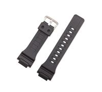 CAWEUER Compatible avec le bracelet de montre Casio G-shock AQ-S800/AQ-S810W SGW-300H SGW-400H HDC-700 MRW-200H AE-1000W AE-1200/1300 W-S200H W-800H W-216H(Black-silver buckle)