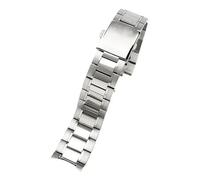 CAWEUER Compatible avec les bracelets de montre Casio Duro Series en acier for homme MTP1374/1375 MDV106, bracelet en acier inoxydable, interface incurvée spéciale de 22 mm(Steel(LG))