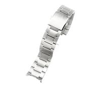 CAWEUER Compatible avec les bracelets de montre Casio Duro Series en acier for homme MTP1374/1375 MDV106, bracelet en acier inoxydable, interface incurvée spéciale de 22 mm(Steel(MS))