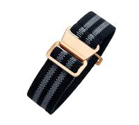 CAWEUER Compatible avec les bracelets de montre Tudor Parachute Qicheng Biwan Little Red Flower Seiko Water Ghost en nylon haute densité 18, 20 et 22 mm(Black Gray-Rose,22mm)