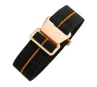 CAWEUER Compatible avec les bracelets de montre Tudor Parachute Qicheng Biwan Little Red Flower Seiko Water Ghost en nylon haute densité 18, 20 et 22 mm(Black Orange-Rose,22mm)