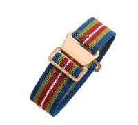 CAWEUER Compatible avec les bracelets de montre Tudor Parachute Qicheng Biwan Little Red Flower Seiko Water Ghost en nylon haute densité 18, 20 et 22 mm(Rainbow-Rose,20mm)